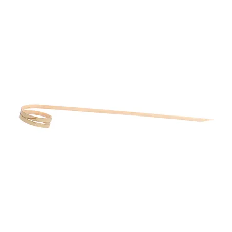 PIQUES "SPIRALE" BAMBOO  12 (h) CM NATUREL BAMBOU (100 UNITÉ)