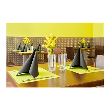 SETS DE TABLE SPUNBOND  60 G/M2 30x40 CM LIME PP (800 UNITÉ)