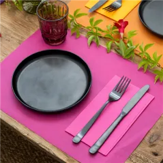 SETS DE TABLE SPUNBOND  60 G/M2 30x40 CM FRAMBOISE PP (800 UNITÉ)