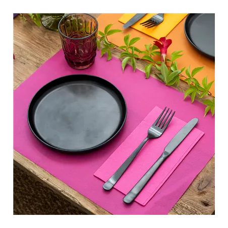 SETS DE TABLE SPUNBOND  60 G/M2 30x40 CM FRAMBOISE PP (800 UNITÉ)