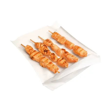 RÉCIPIENTS AVEC BASE ET FENÊTRE 'TURTLE PACK' 50 G/M2 + 15 PP 20+3,5/3,5x24/21 CM BLANC KRAFT (100 UNITÉ)