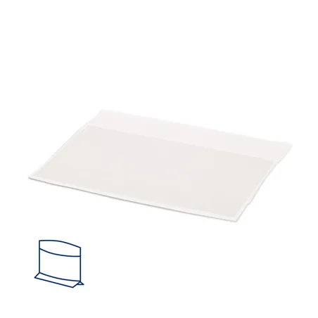 RÉCIPIENTS AVEC BASE ET FENÊTRE 'KANGOO PACK' 40 G/M2 + 15 PP 14+3/3x16/12 CM BLANC KRAFT (100 UNITÉ)