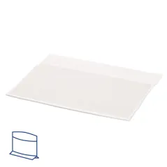 RÉCIPIENTS AVEC BASE ET FENÊTRE 'KANGOO PACK' 40 G/M2 + 15 PP 21+3/3x16/12 CM BLANC KRAFT (100 UNITÉ)