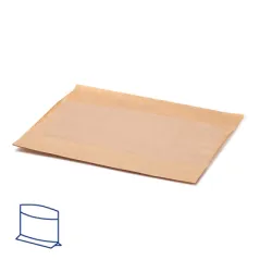 RÉCIPIENTS AVEC BASE ET FENÊTRE 'KANGOO PACK' 40 G/M2 + 15 PP 21+3/3x16/12 CM NATUREL KRAFT (100 UNITÉ)
