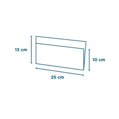 PAPIER INGRAISSABLES OUVERT 2 CÔTÉS  35 G/M2 + 10 LDPE 25x13/10 CM NATUREL KRAFT (100 UNITÉ)