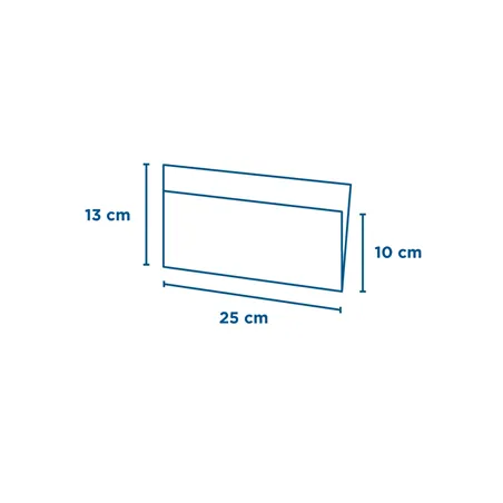 PAPIER INGRAISSABLES OUVERT 2 CÔTÉS  35 G/M2 + 10 LDPE 25x13/10 CM NATUREL KRAFT (100 UNITÉ)