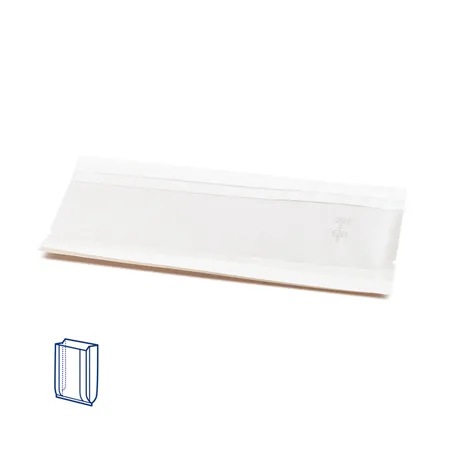 SACHETS AVEC FENÊTRE  50 G/M2 + 15 PP 9+5x17 CM BLANC KRAFT (100 UNITÉ)
