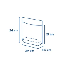 RÉCIPIENTS AVEC BASE ET FENÊTRE 'TURTLE PACK' 50 G/M2 + 15 PP 20+3,5/3,5x24/21 CM NATUREL KRAFT (100 UNITÉ)