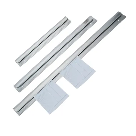 RACK GLISSANT POUR COMMANDES   122x5,4 CM ARGENTE INOX (1 UNITÉ)