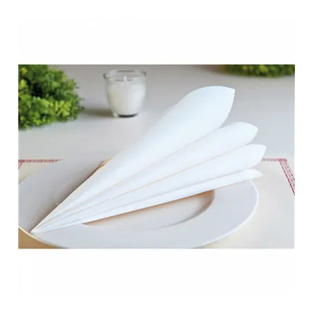 SERVIETTES  55 G/M2 45x45 CM BLANC AIRLAID (700 UNITÉ)