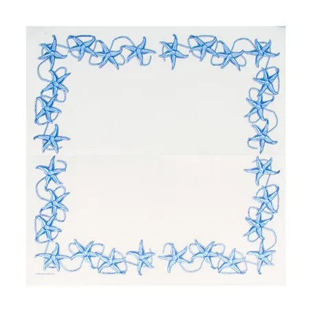 SERVIETTES ECOLABEL DOUBLE POINT 'ANTIBES' 18 G/M2 40x40 CM BLANC OUATE (1200 UNITÉ)