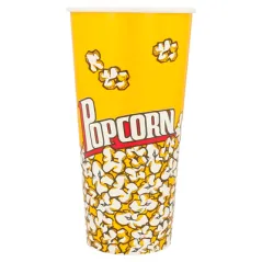 RÉCIPIENTS POUR POP-CORN  720 ML 230 +20 PE G/M2 Ø 9,5/6,5x17,7 CM CARTON (1000 UNITÉ)