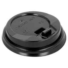 COUVERCLES HAUTS POUR GOBELETS  120 ML Ø 6,2 CM NOIR PS (1000 UNITÉ)