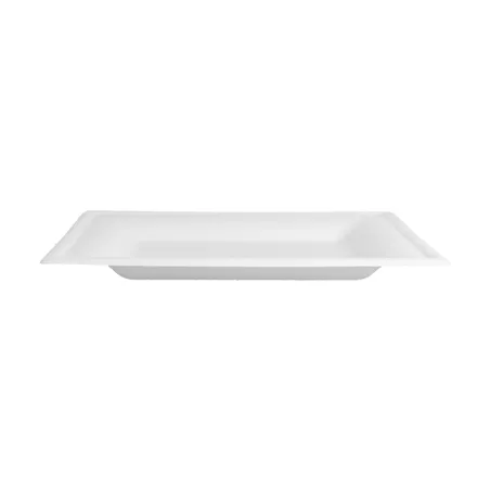 ASSIETTES CARRÉES BIONIC  16x16x1 CM BLANC BAGASSE (1000 UNITÉ)