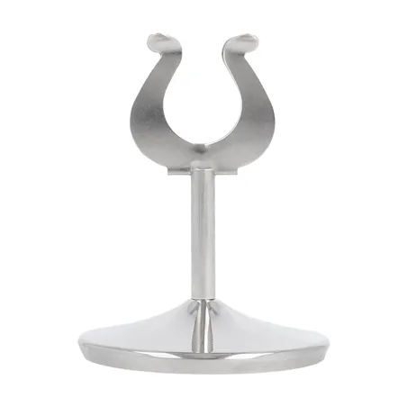 PINCE POUR NUMÉROS DE TABLE   Ø7,2x10,2 (h) CM ARGENTE INOX (1 UNITÉ)