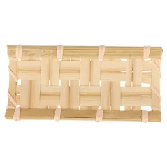 24 MINI TUILES BAMBOO 10,5x5 CM NATUREL BAMBOU (1 UNITÉ)