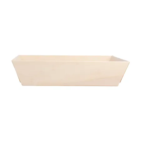 PLATEAU REPAS WOOD 700 ML 18x13x4 CM NATUREL BOIS (50 UNITÉ)