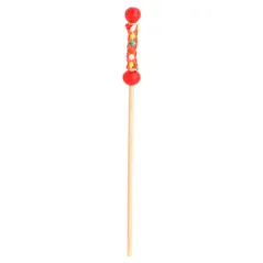 PIQUES "PERLE" BAMBOO  12 (h) CM ROUGE BAMBOU (100 UNITÉ)