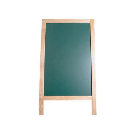 ARDOISE EN ANGLE 2 FACES   65x80x115 CM VERT BOIS (1 UNITÉ)