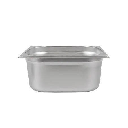 BAC GASTRONOME 1/2  8,4 L 32,5x26,5x15 CM ARGENTE INOX (1 UNITÉ)