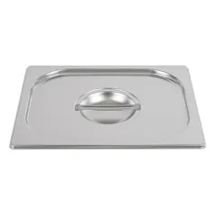 COUVERCLE 1/2 POUR RÉFÉRENCE 181.67/68   32,3x26,5 CM ARGENTE INOX (1 UNITÉ)