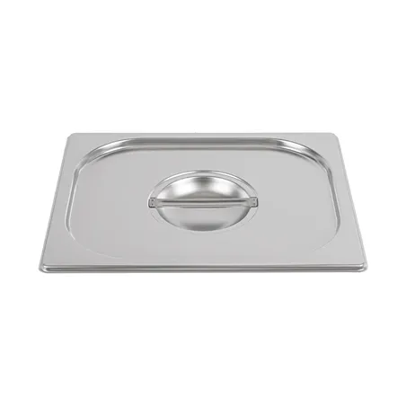 COUVERCLE 1/2 POUR RÉFÉRENCE 181.67/68   32,3x26,5 CM ARGENTE INOX (1 UNITÉ)