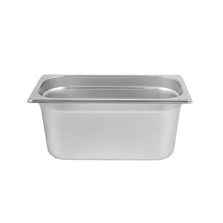BAC GASTRONOME 1/3  4,9 L 32,5x17,5x15 CM ARGENTE INOX (1 UNITÉ)
