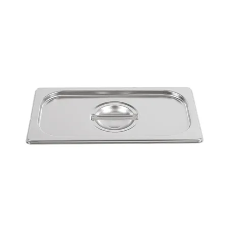 COUVERCLE 1/3 POUR RÉFÉRENCE 181.70/71   32,5x18 CM ARGENTE INOX (1 UNITÉ)