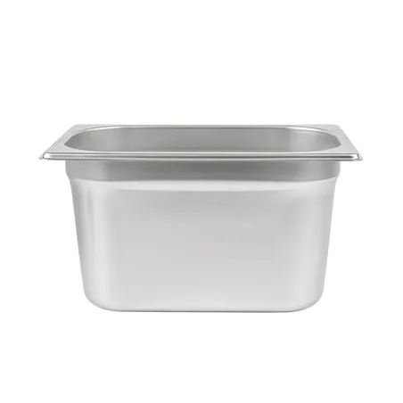 BAC GASTRONOME 1/4  3,8 L 26,5x16x15 CM ARGENTE INOX (1 UNITÉ)