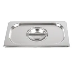 COUVERCLE 1/4 POUR RÉFÉRENCE 181.73   26,5x16 CM ARGENTE INOX (1 UNITÉ)
