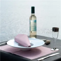 SERVIETTES 'DRY COTTON' 55 G/M2 40x40 CM BORDEAUX AIRLAID (700 UNITÉ)