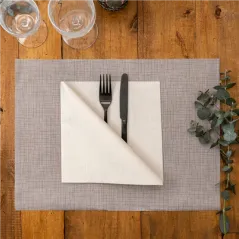 SETS DE TABLE 'DRY COTTON' 55 G/M2 30x40 CM CHOCOLAT AIRLAID (800 UNITÉ)