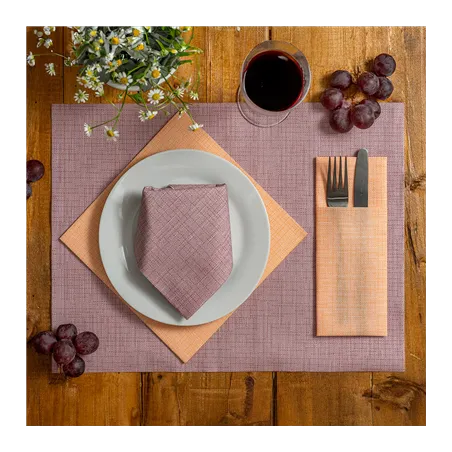 SETS DE TABLE 'DRY COTTON' 55 G/M2 30x40 CM BORDEAUX AIRLAID (800 UNITÉ)