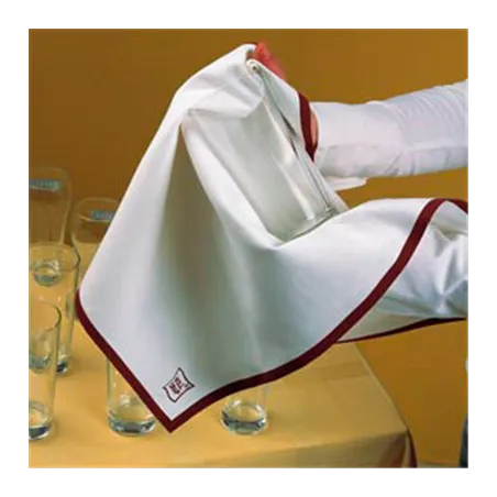 10 U. TORCHONS DE CUISINE 'ROLL-DRAP'  40x64 CM ROUGE COTON (1 UNITÉ)