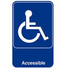 PLAQUE AUTOADHESIVE "ACCESSIBLE"