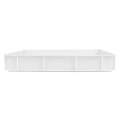 CONTENEUR EMPILABLE POUR PÂTE À PIZZA 15 L 60x40x9 CM BLANC HDPE (1 UNITÉ)