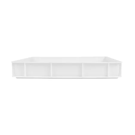 CONTENEUR EMPILABLE POUR PÂTE À PIZZA  15 L 60x40x9 CM BLANC HDPE (1 UNITÉ)