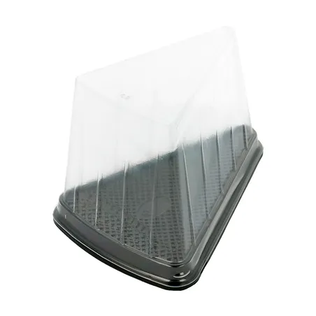 300 U. RÉCIPIENTS TRIANGULAIRES GÂTEAUX   12,4x8,75x8,2CM TRANSPARENT PET (300 UNITÉ)