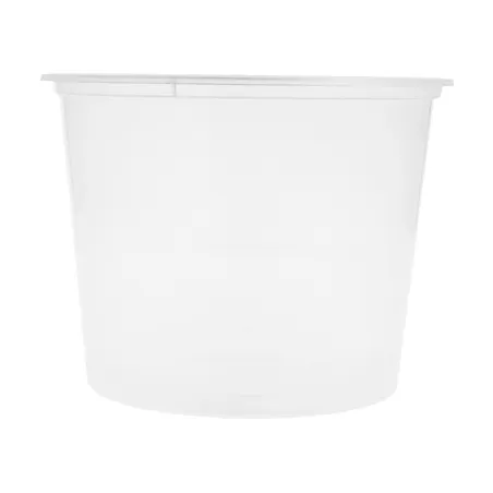 RÉCIPIENTS INJECTÉS MICRO-ONDABLES  600 ML Ø 11,5x8,5 CM TRANSPARENT PP (500 UNITÉ)
