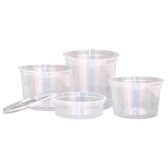 COUVERCLES POUR POTS 184.04/05/06/07/12   Ø 12 CM TRANSPARENT PP (500 UNITÉ)