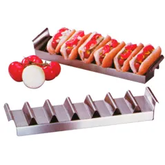 PLATEAU POUR "HOT DOGS" ARTINOX 47,3x10,2x5,5 CM ARGENTE ACIER (1 UNITÉ)