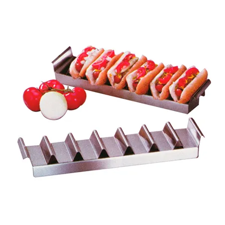 PLATEAU POUR "HOT DOGS" ARTINOX  47,3x10,2x5,5 CM ARGENTE ACIER (1 UNITÉ)