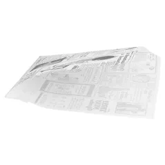 PAPIER INGRAISSABLES OUVERT 2 CÔTÉS 'TIMES' 35 G/M2 13x14 CM BLANC PARCH.INGRAISSABLE (1000 UNITÉ)