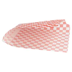 PAPIER INGRAISSABLES OUVERT 2 CÔTÉS 'RED FITIPALDI' 32 G/M2 16x16,5 CM BLANC PARCH.INGRAISSABLE (500 UNITÉ)