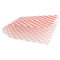 PAPIER INGRAISSABLES OUVERT 2 CÔTÉS 'RED FITIPALDI' 32 G/M2 17x18 CM BLANC PARCH.INGRAISSABLE (500 UNITÉ)