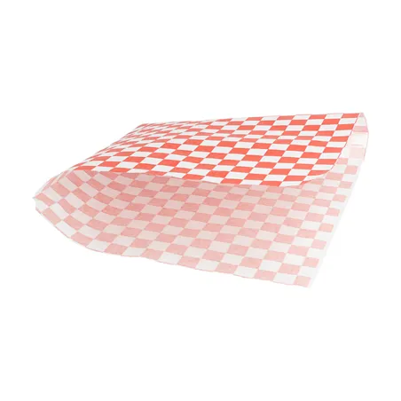 PAPIER INGRAISSABLES OUVERT 2 CÔTÉS 'RED FITIPALDI' 32 G/M2 17x18 CM BLANC PARCH.INGRAISSABLE (500 UNITÉ)
