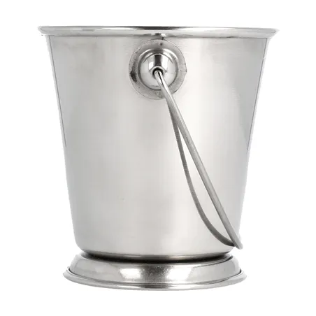 MINI SEAUX ARTINOX  Ø 9x9 CM ARGENTE INOX (12 UNITÉ)
