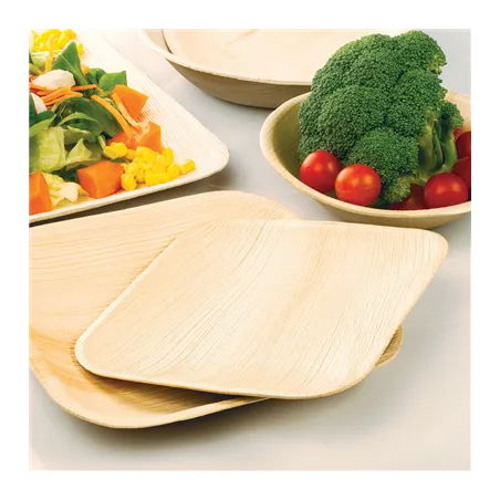 PLATEAUX RECTANGULAIRES ARECA  22,5x14,5x3 CM NATUREL ARECA (200 UNITÉ)