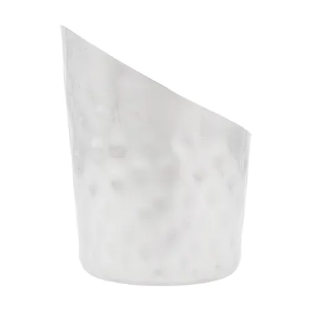 POTS À FRITES TRONQUÉS, MARTELÉ ARTINOX  Ø 8,5x8,5 CM ARGENTE INOX (12 UNITÉ)