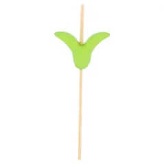 PIQUES "TULIPE" BAMBOO  9 (h) CM NATUREL BAMBOU (100 UNITÉ)